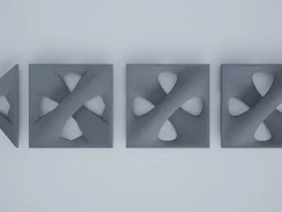 Erwin Hauer Matrix 54 Low-poly 3D model