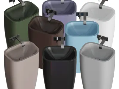 MILK Washbasin NIC DESIGN 3D model