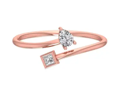 Women Light Weight Band Ring 3D print model 29