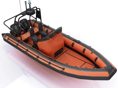  Inflatable lifeboat Zodiac RIB Hurricane and engine Mercury Verado 200 RHIB 