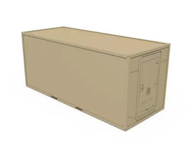 20ft Office Container Version 2 3D model