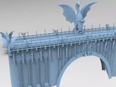 Bloodborne Inspired Drake lord 3D model