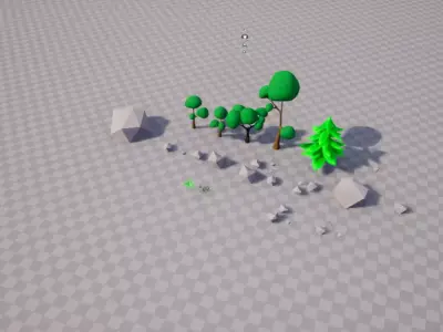  Stylized Forest Pack - Low Poly Low-poly 3D model