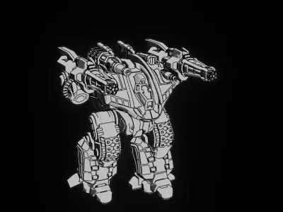 Zelus - Assault Mech 3D print model