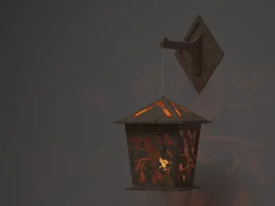 Lampada a Muro 3D model