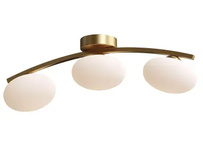  Yonah 3 Light Semi Flush Bar Ceiling Light 3D model
