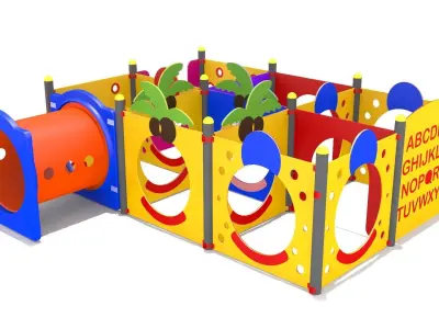 Kids Playground Low-poly 3D model
