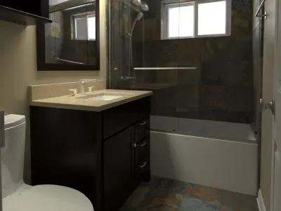 Bathroom-001 3D model
