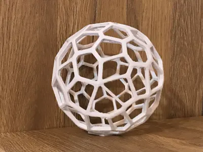 Voronoi Lamp - Generative design - 3D print model 3D print model