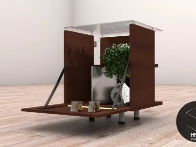 Cubic Table hk Free 3D model