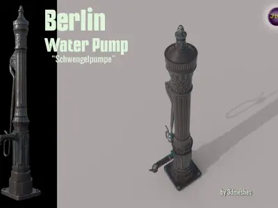 Levelling pump - Fridrichshain - PBR lowpoly Low-poly 3D model