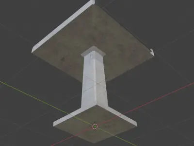 Road Asset Free low-poly 3D model