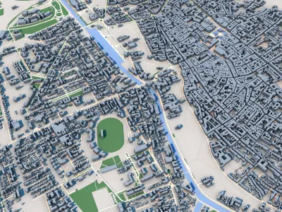 Ferrara City Italy 3D model