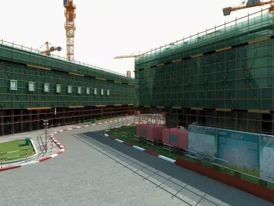 Construction site 3D model
