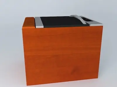 Kitchen Red Royal Oven Cabinet 3D model