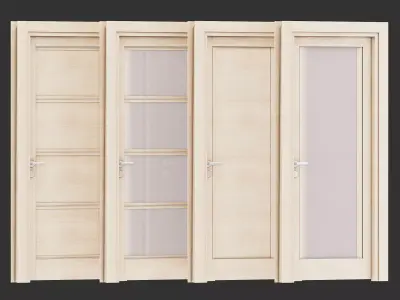 Ital doors Light Oak 5 3D model