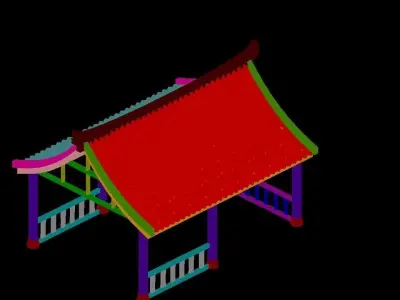 Game Building - Gazebo 2709 3D model