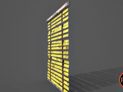 Window Blinds-Version 01 Low-poly 3D model