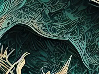 40 Seamless Sci-fi Alien Surface and Artwork Texture