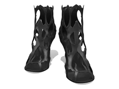 Flame Heels V2 Low-poly 3D model