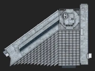 Hyatt Regency San Francisco Low-poly 3D model