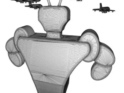 Mighty Iron Robot 3D model