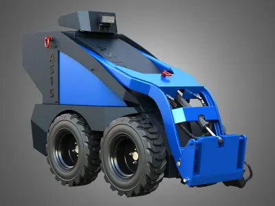 AS15 - Mini Skid Steer 3D model