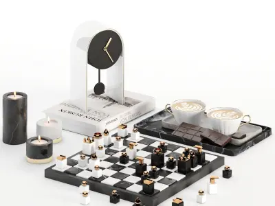 decorative set collection 02 3D Model Pack