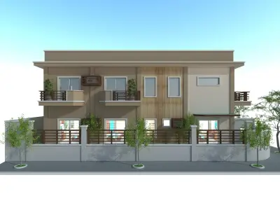 Guesthouse exterior 3D model