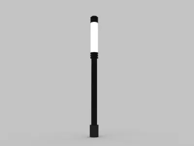 Urban Street Lights - 13 Objects Low-poly 3D model