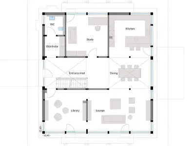 HUF HOUSE WOOD  Low-poly 3D model
