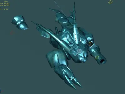 Mechanical corpse 01 3D model