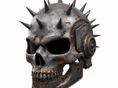 Cyber And Wasteland Tactical Helmets 3D Models Pack