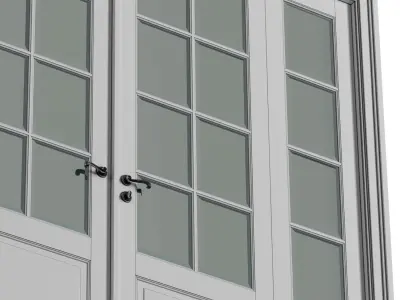 Doors in classical style 3D model