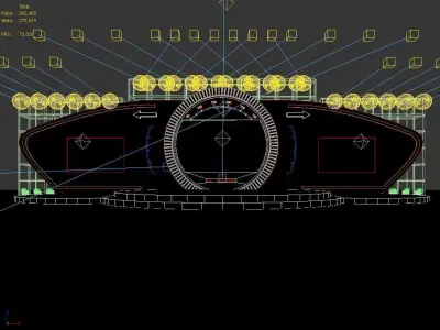 3DS Max 2014 Stage Concert 20 3D model