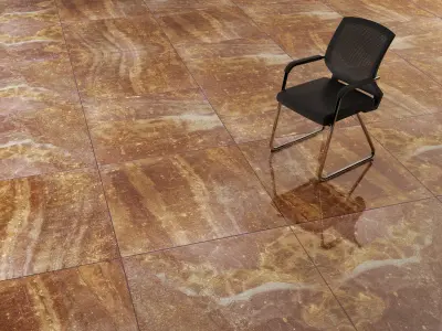 T3D Marble Stone Brown 4 Gloss Tile 1000 x 1000 mm Texture Map Texture