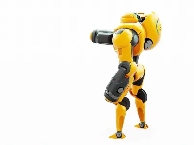 Guard Droid X-5000   RIGGED 3D model