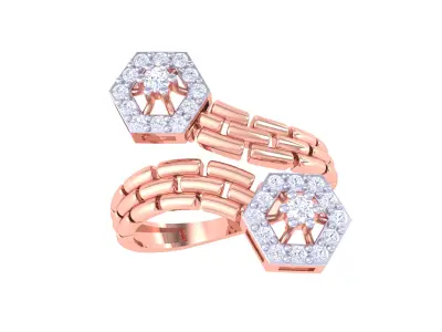 Women Ring  Render 3dm STL OBJ FBX Details 3D print model 137