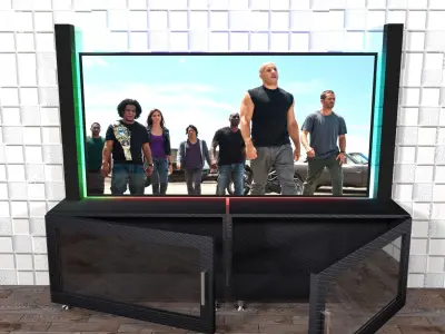 Furniture for TV Free 3D model