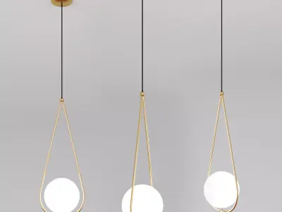 Corda pendant lamp 3D model