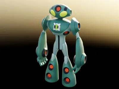Ben 10 Ultimate Allen Echo Echo Low-poly 3D model