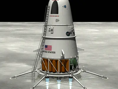 SciFi NASA Lander 3D model