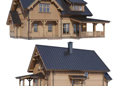 Modern house v52 3D model