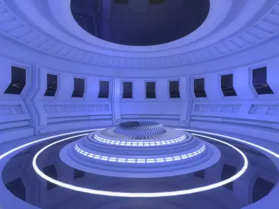 Sci Fi Room 3D model 32