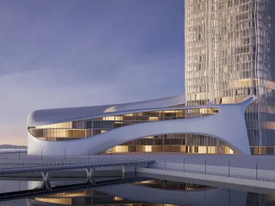 Futuristic building 42 3D model