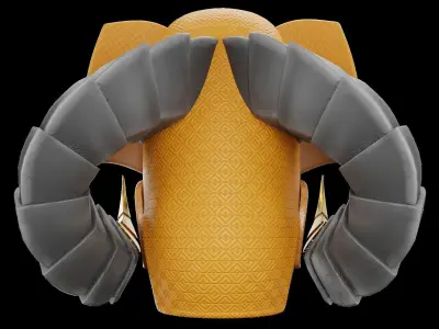 Pharaoh Hat 05 - SciFi Character Design Low-poly 3D model Low-poly 3D model