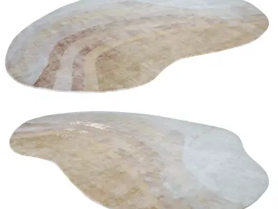 Slate Azalea Rug Low-poly 3D model