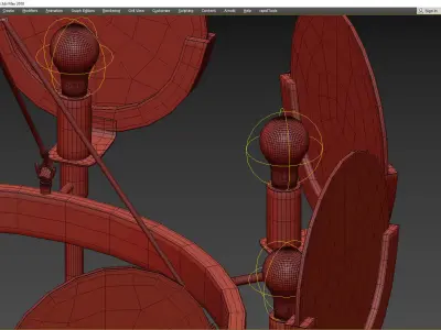 ANKE BRASS MARBLE MEDUZ 3D model