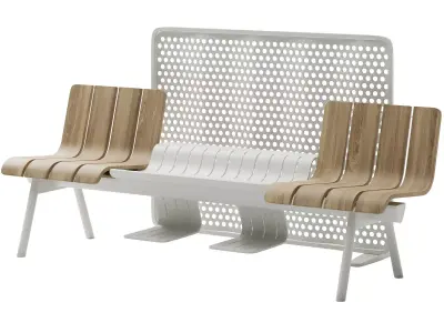 Ethimo Ace Beam with legs by Patrick Norguet 3D model