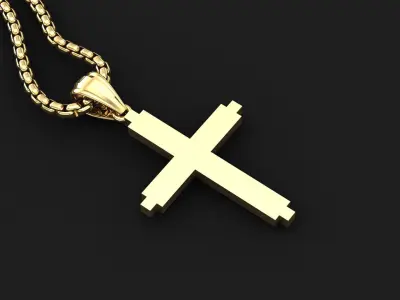 Cross Light Gold 3CP041 3DM STL 3D model